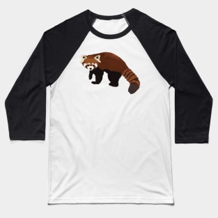 Red Panda Crawling Baseball T-Shirt